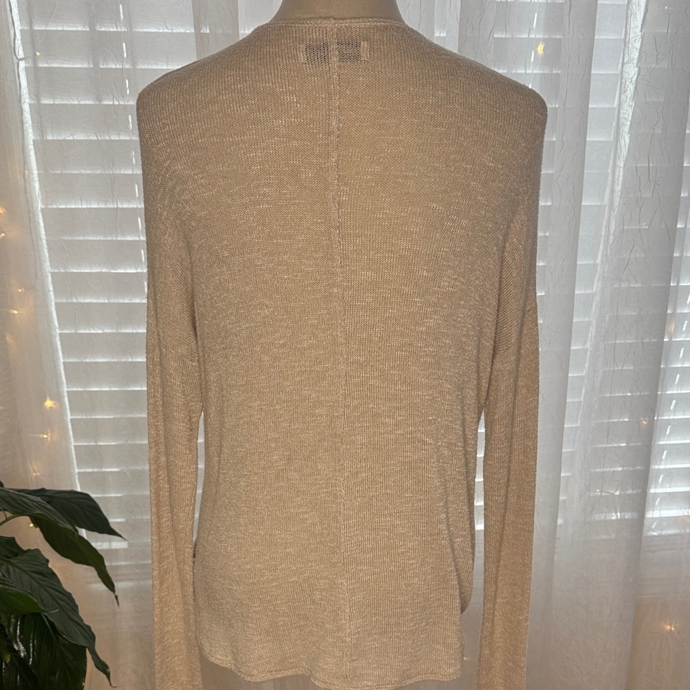 Abercrombie & Fitch Tan V-Neck Sweater - Picture 4 of 5